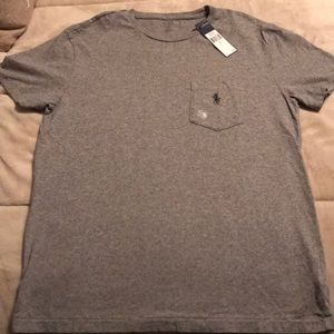 NWT men’s gray Polo t shirt